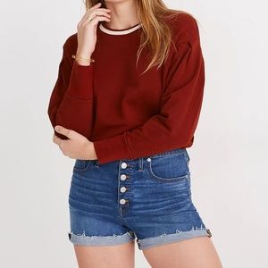 Madewell size 27 high rise shorts, TENCEL